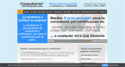 Desktop Screenshot of consultoriaycertificacion.com